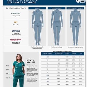 Adar Pro Modern Athletic Scrub Set for Women - Modern V-Neck Scrub Top & pants